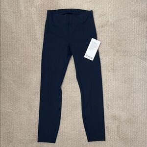 Navy Blue High-Waisted Leggings